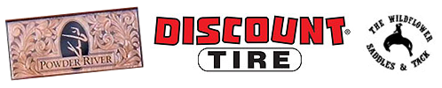 Blue Allen Sponsors: Discount Tire, Powder River Hats, Wildflower Saddles and Tack